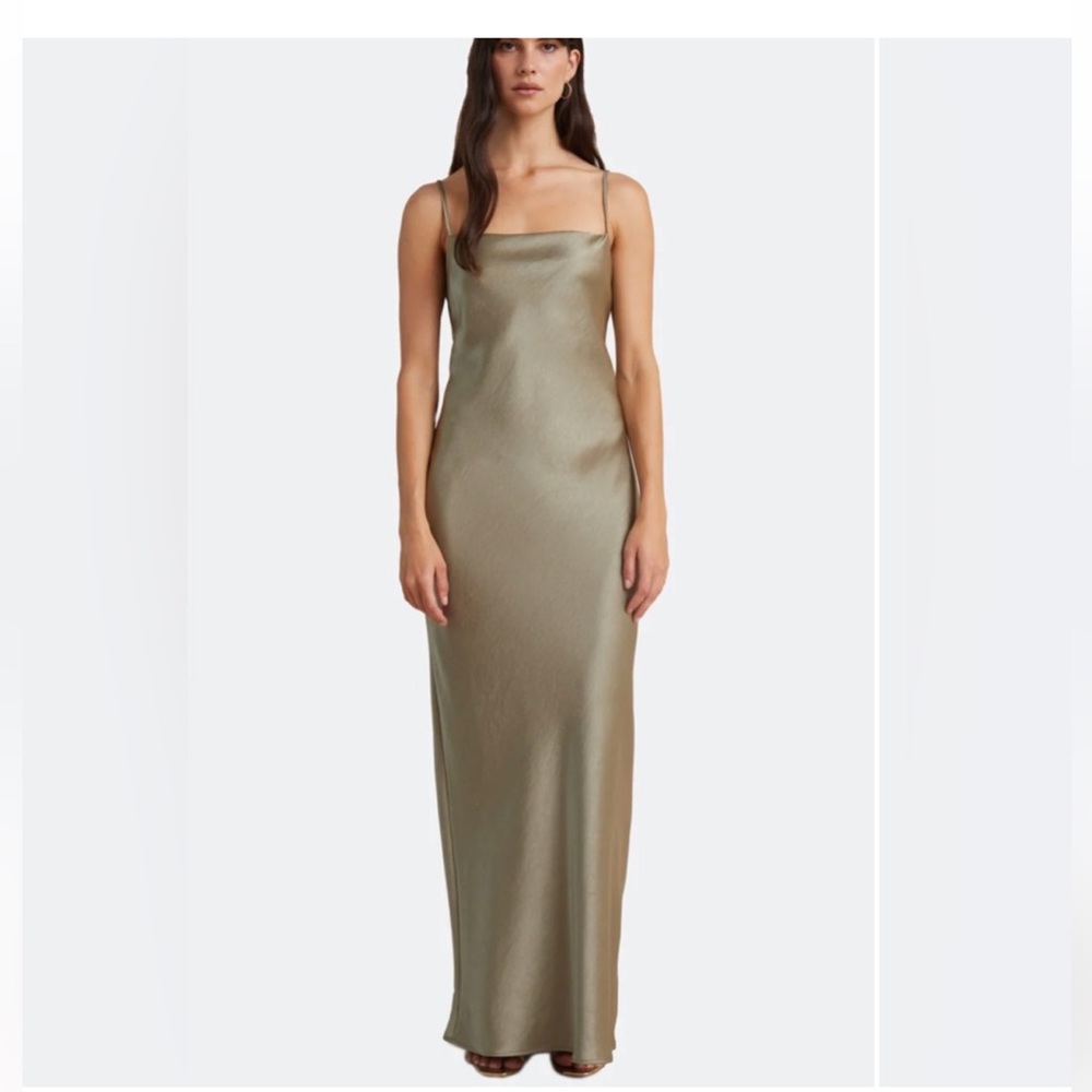 Bec + Bridge Sage Silk Dreamer Tie Dress